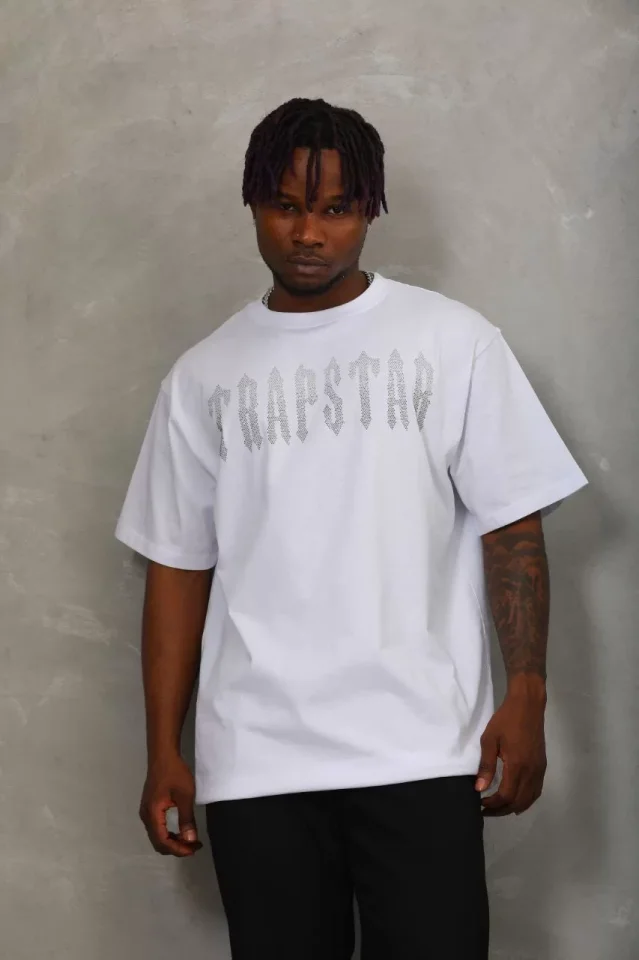 33ece192e9ee26d1d12d5cdb6bda57a8_86611-0.jpg Unisex Oversize Taşlı Bisiklet Yaka T-Shirt - Görsel 1