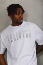 Unisex Oversize Taşlı Bisiklet Yaka T-Shirt - Görsel 2