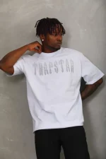 Unisex Oversize Taşlı Bisiklet Yaka T-Shirt - Görsel 4
