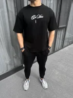 Unisex Baskılı Oversize T-Shirt
