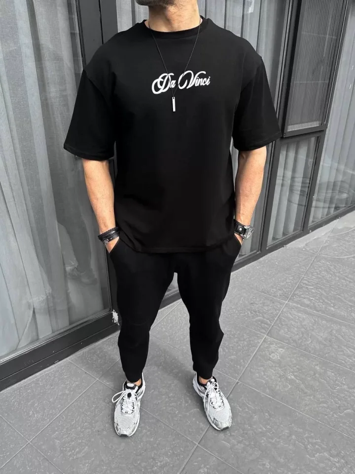 33ece192e9ee26d1d12d5cdb6bda57a8_86638-0.jpg Unisex Baskılı Oversize T-Shirt - Görsel 1