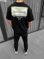 Unisex Baskılı Oversize T-Shirt - Görsel 2