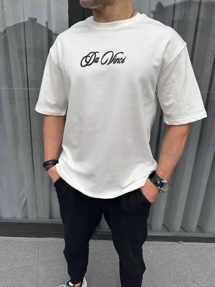 33ece192e9ee26d1d12d5cdb6bda57a8_86647-0.jpg Unisex Baskılı Oversize T-Shirt - Görsel 1