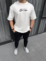 Unisex Baskılı Oversize T-Shirt - Görsel 3