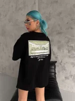 Unisex Baskılı Oversize T-Shirt