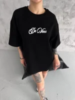 Unisex Baskılı Oversize T-Shirt - Görsel 2