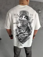 Unisex Baskılı Oversize T-Shirt