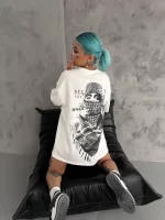Unisex Baskılı Oversize T-Shirt
