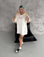 Unisex Baskılı Oversize T-Shirt - Görsel 2