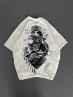 Unisex Baskılı Oversize T-Shirt - Görsel 3