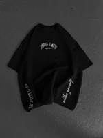 Unisex Baskılı Oversize T-Shirt - Görsel 4