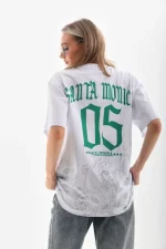 Unisex Baskılı Oversize T-Shirt - Görsel 2
