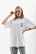 Unisex Baskılı Oversize T-Shirt - Görsel 4