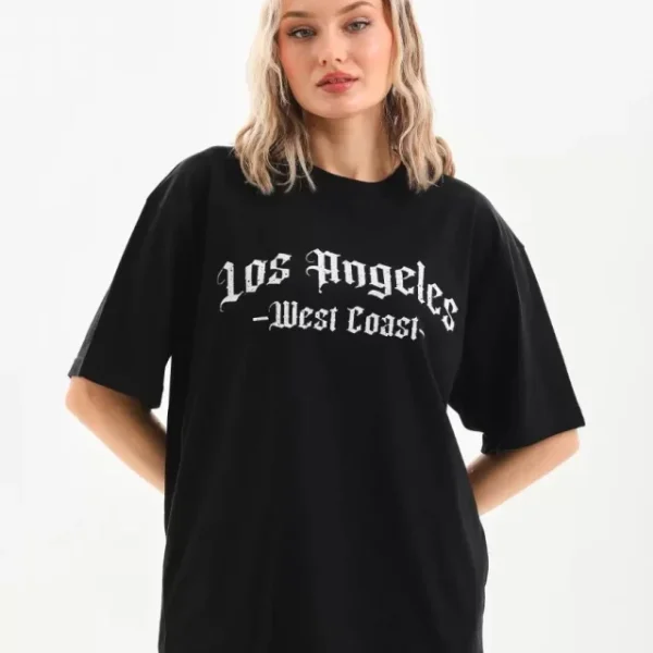 Unisex Baskılı Oversize T-Shirt