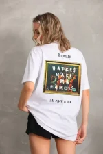 Unisex Baskılı Oversize T-Shirt - Görsel 2