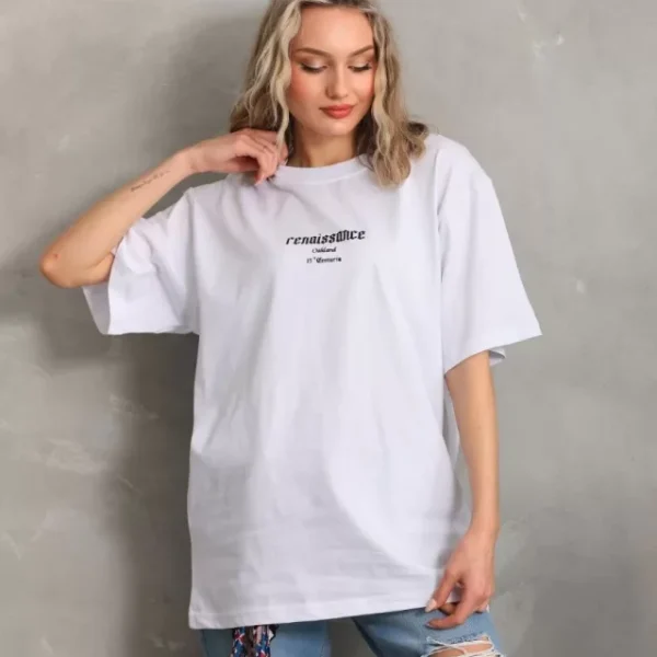 Unisex Baskılı Oversize T-Shirt