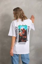 Unisex Baskılı Oversize T-Shirt - Görsel 2