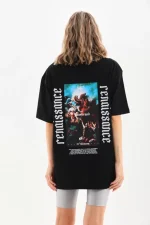 Unisex Baskılı Oversize T-Shirt - Görsel 2
