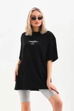 Unisex Baskılı Oversize T-Shirt - Görsel 3
