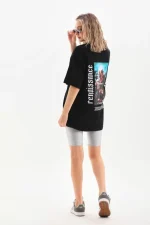Unisex Baskılı Oversize T-Shirt - Görsel 4