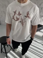 Unisex Nakış İşlemeli T-Shirt - Görsel 2