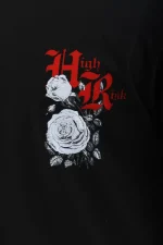 Unisex Oversize Baskılı Bisiklet Yaka T-Shirt - Görsel 4