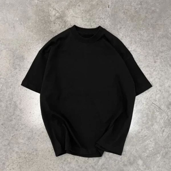 Unisex Basic Bisiklet Yaka Oversize T-Shirt