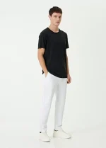 Unisex Basic Bisiklet Yaka Regular T-Shirt - Görsel 4
