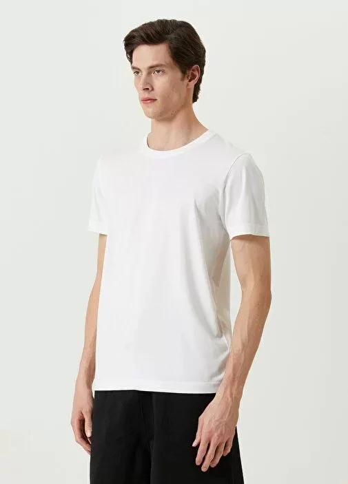33ece192e9ee26d1d12d5cdb6bda57a8_87276-0.jpg Unisex Basic Bisiklet Yaka Regular T-Shirt - Görsel 1
