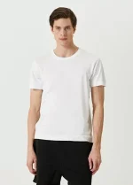 Unisex Basic Bisiklet Yaka Regular T-Shirt - Görsel 3