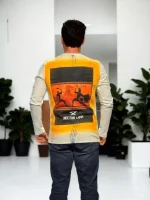 Unisex Bisiklet Yaka Uzun Kollu T-Shirt - Görsel 2