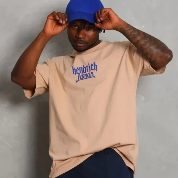 Unisex Oversize Baskılı Bisiklet Yaka T-Shirt