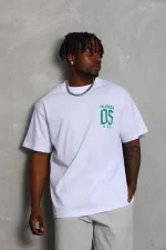 Unisex Oversize Baskılı Bisiklet Yaka T-Shirt - Görsel 2