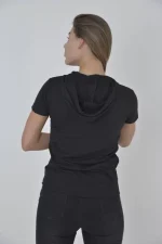 Kapşonlu Slim Fit T-shirt