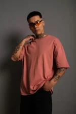 Erkek 24/1 Düz A Kalite Oversize T-shirt