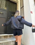 Düz Bomber Ceket - Görsel 2