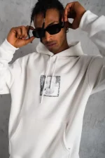 Erkek Ön Arka Baskılı Kapşonlu Sweat - Görsel 2