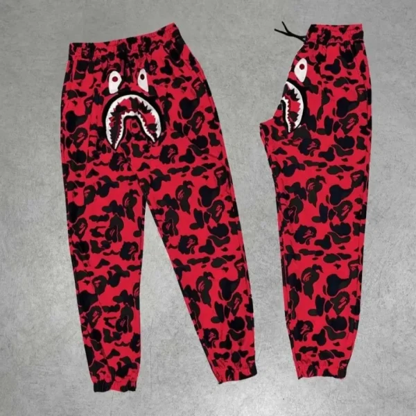 Erkek Bape Shark Dijital Baskılı Eşofman Altı