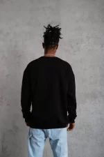 Erkek Düz Bisiklet Yaka Sweat - Görsel 2