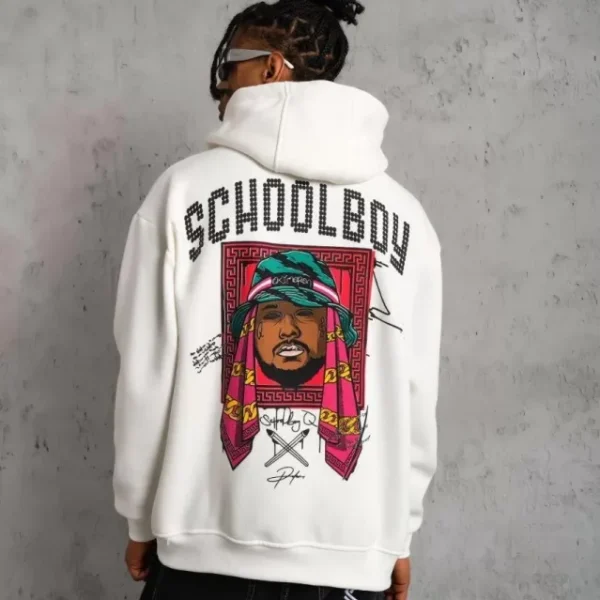 Erkek SCHOOL BOY Baskılı Kapüşonlu Sweat
