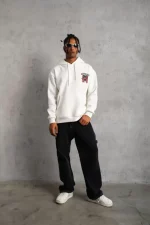 Erkek SCHOOL BOY Baskılı Kapüşonlu Sweat - Görsel 4