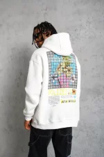 Erkek Patel Six Baskılı Kapüşonlu Sweat