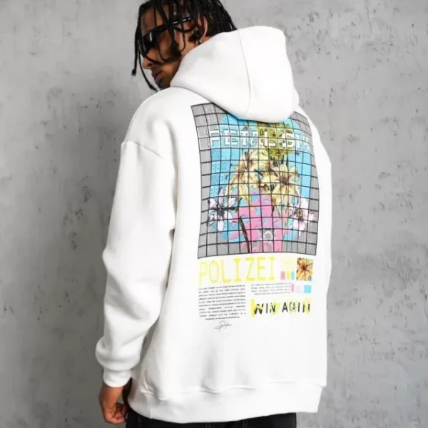 Erkek Patel Six Baskılı Kapüşonlu Sweat