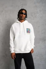 Erkek Patel Six Baskılı Kapüşonlu Sweat - Görsel 2