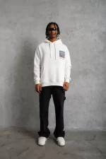 Erkek Patel Six Baskılı Kapüşonlu Sweat - Görsel 3