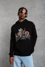 Erkek DANKES Baskılı Kapüşonlu Sweat - Görsel 4