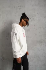 Erkek Maske Baskılı Kapüşonlu Sweat - Görsel 2