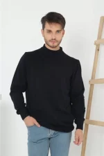 Erkek Yarım Balıkçı Yaka Triko Kazak - Görsel 2