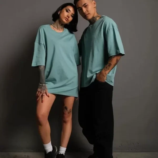 Erkek 24/1 Düz A Kalite Oversize T-shirt