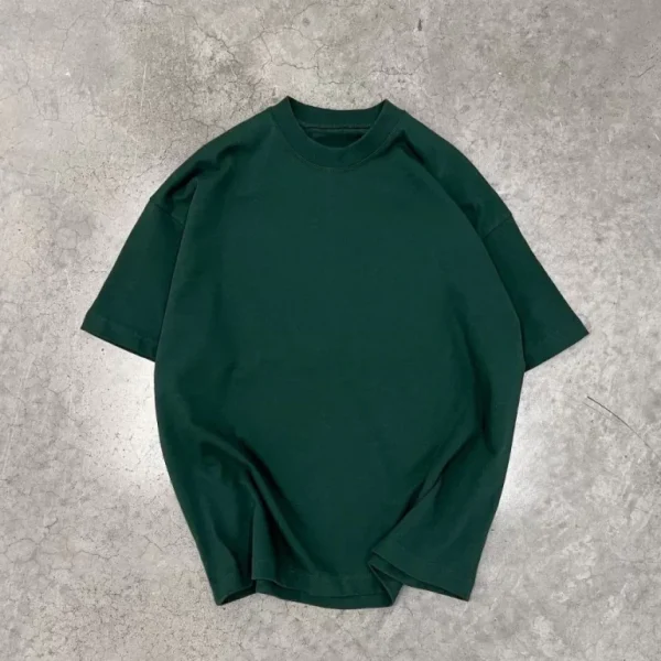 Unisex Basic Bisiklet Yaka Oversize T-Shirt